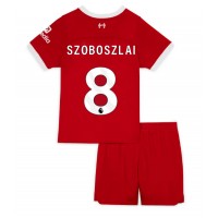 Koszulka piłkarska Liverpool Szoboszlai Dominik #8 Strój Domowy dla dzieci 2023-24 tanio Krótki Rękaw (+ Krótkie spodenki)